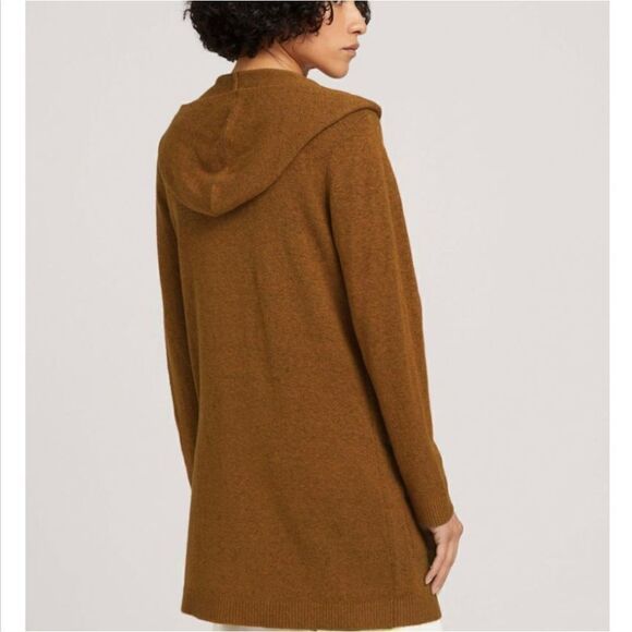 Cardigan with a hood Gingerbread Brown Melange hem & thread Jumpers & Knitwear - Picture 3 of 9